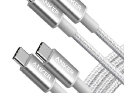 Anker USB-C to USB-C Cable 60W (2-Pack, 6 ft, Silver) product image