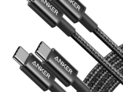Anker USB-C to USB-C Cable 60W (2-Pack, 6 ft, Black) product image
