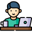 Freelancing and Remote Work icon